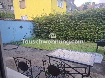 Tauschwohnung: Tausche 2-Zimmer Wohnung mit Garten gegen größere Wohnung