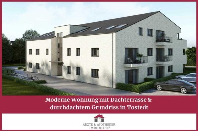 Moderne Wohnung mit Dachterrasse & durchdachtem Grundriss in Tostedt