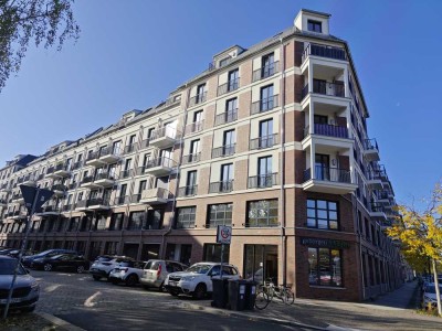 1 Raum Wohnung mit Einbauküche und modernen Bad im Neubau