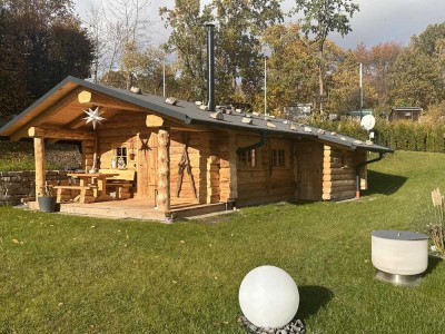 MUSTERHAUS - Skihütte - Wochenendhaus - Gartenlaube - Vollholzstämme, Handarbeit
