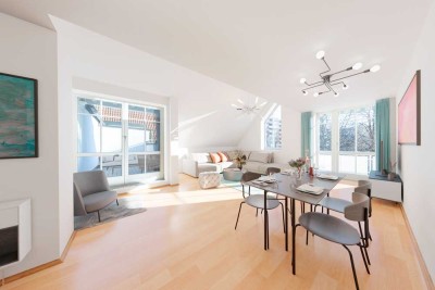 Wohnungstraum mit offener Galerie, Dachterrasse und Balkon