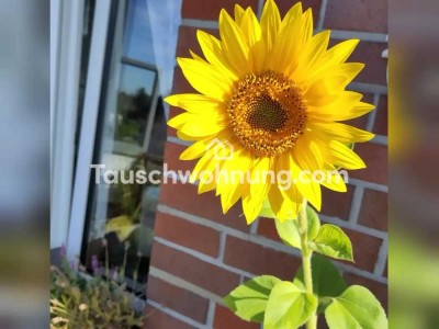 Tauschwohnung: 2 kleine Wohnungen gegen 4 Zimmer mit Garten/ Balkon