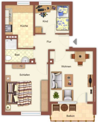 Demnächst frei! 3-Zimmer-Wohnung in Mönchengladbach Hardt