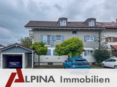 Lichtblick! Helle 4-Zimmer Dachgeschosswohnung mit Sichtdachstuhl in Raubling.