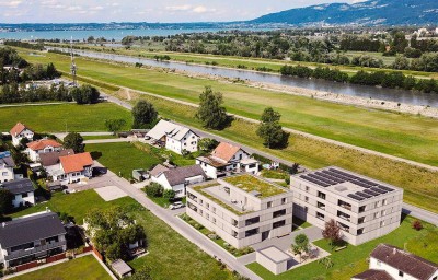 Wohnbauförderung möglich | Mitten in der Natur | 3-Zimmer Wohnung am Rheindamm (Top B01)