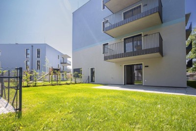 ERSTBEZUG "ein viertel grün" - traumhafte 4- Zimmer Gartenwohnung in Wr. Neustadt und 2 Tiefgaragenstellplätzen - provisionsfrei