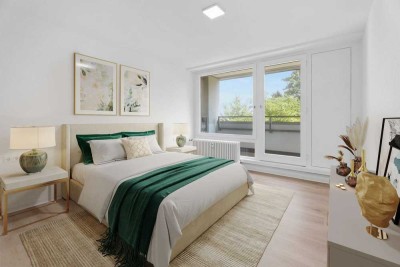 LEERSTAND, sanierte 2,5-Zi.-Wohnung, Balkone, Loggia & Garagenstellplatz, Einziehen & Wohlfühlen