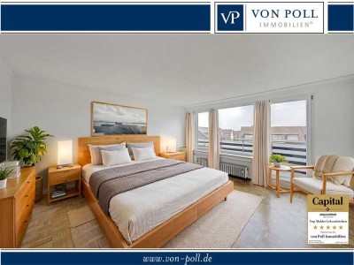 Charmante Dachgeschosswohnung mit Balkon und Garage