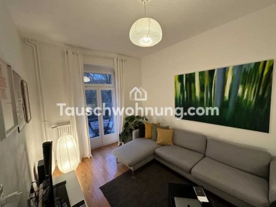 Tauschwohnung: Möblierte 2-Zimmer-Wohnung mit Balkon neben Isebekkanal