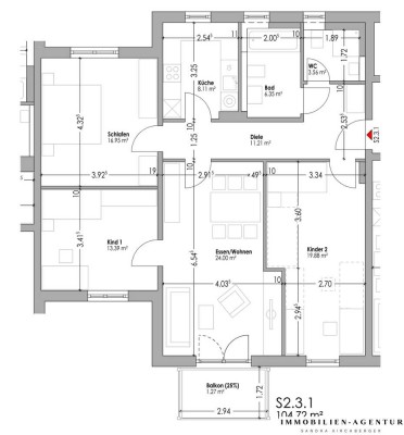 Wohnberechtigungsschein EK2 erforderlich! Platz für die Familie - 4-Zimmer-Wohnung in Schwandorf