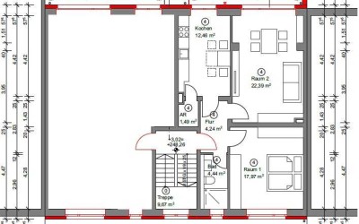Helle 2-Zimmerwohnung in Wuppertal-Elberfeld (Kernsaniert 2023)
