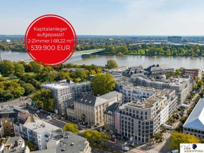 Viva Agrippina: Ihr eleganter Rückzugsort mit sonniger Loggia und modernem Flair
