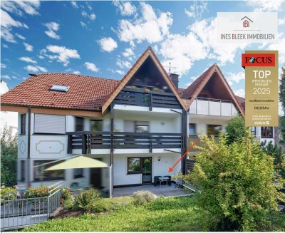 Ruhige 1-Zi.-Oase mit West-Terrasse & großer Garage