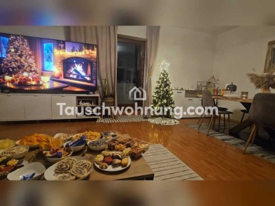 Tauschwohnung: Tausche 2-Zi.-Whg. mit Balkon, Garten und Garage (68 m²) gegen