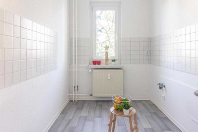 2-Raum-Erdgeschosswohnung mit Tageslichtbad