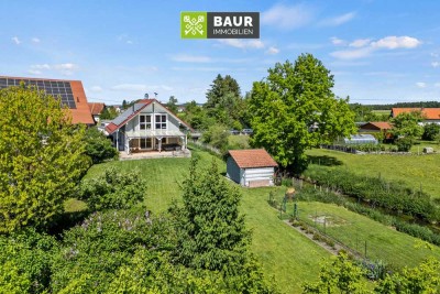 Wohnen, Arbeiten & Genießen auf dem Land – Traumhaftes Einfamilienhaus mit Tiny House in idyllischer