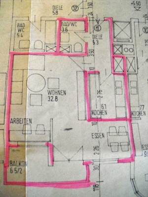 Exklusive, sanierte 1,5-Zimmer-Wohnung mit gehobener Innenausstattung mit Einbauküche in Germering