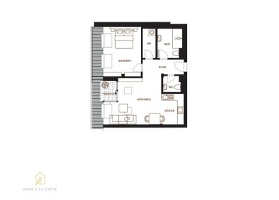 Erstbezug: Stilvolle 2 Zimmer Wohnung im Dachgeschoss mit Balkon & Industrieflair in Wuppertal