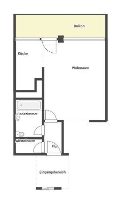 Demnächst frei! 1,5-Zimmer-Wohnung in Neustadt an der Weinstraße