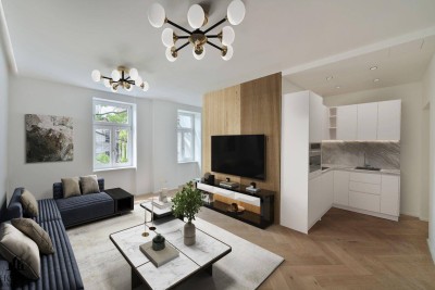 Hochwertig sanierte 3-Zimmer-Altbauwohnung mit Balkon