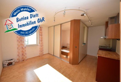 DIETZ: Voll-Möblierte 1-Zimmer-Wohnung mit, Einbauküche, Fußbodenheizung Gewerbegebiet Ringheim!