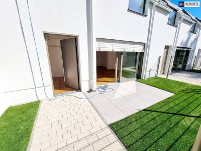 Herbstaktion! Happy to be here! WOW - Cooles Townhouse mit Garten! Erdwärme + Absolute Ruhelage + Tiefgarage + Ideale Süd Ausrichtung! Nachhaltig und zukunftssicher investiert!