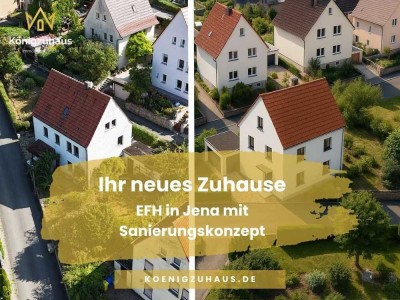 Ihr Start in ein neues Zuhause – entkerntes EFH mit fertigem Sanierungskonzept und Ausbauvarianten