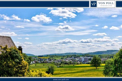 Großzügig Wohnen auf zwei Etagen mit Fernblick, Feldrandlage, 2 Terrassen, Garten & Doppelgarage