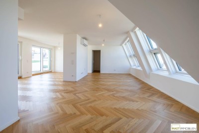 Beziehbar September 2024! Neue Maisonette-Dachgeschosswohnung im aufgestocktem Stilaltbau!