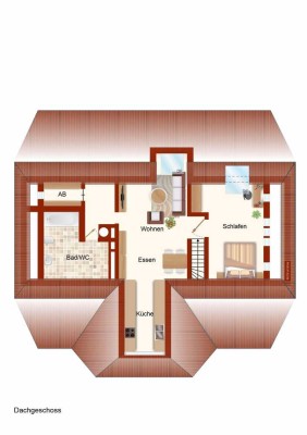 Ruhig gelegene 3-Zimmer Maisonette Wohnung ab sofort zu vermieten in 78132 Hornberg!