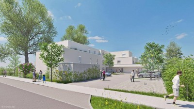 Top W1/09-Erstbezug-OG-2 Zimmer-Balkon-1 PkW Stellplatz im Freien-Miete-Barrierefreies Wohnen