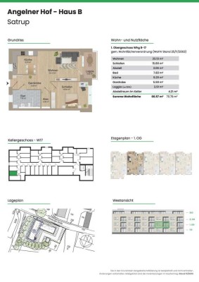 *Moderne 2 Zimmer - Neubauwohnung in Satrup zu vermieten*