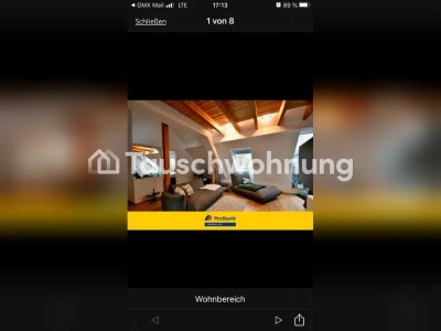 Tauschwohnung: Maisonette-Traum mit Holzbalken und Dachterasse