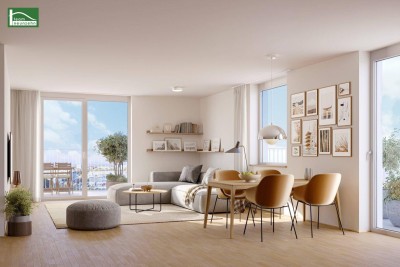 Für Unternehmer und Selbständige! Wohnen &amp; Arbeiten vereint! Exklusive 4-Zimmer Wohnung mit großzügiger Freifläche - Top-Lage beim Ladinigpark!