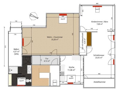 2,5-3 Zi-Wohnung in ruhiger günstiger Lage in Rednitzhembach