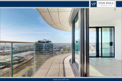 Modernes Vier-Zimmer-Apartment im 27. Stockwerk des Grand Towers