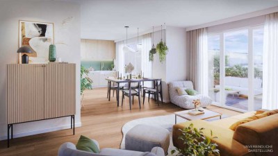 5% Preisnachlass*: Moderne 4-Zimmer-Wohnung mit 2 Balkonen und eleganter Ausstattung in bester Lage