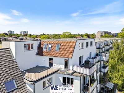 3 Schlafzimmer, 2 Dachterrassen, 1 Fernsehturm, 0 Großstadtlärm