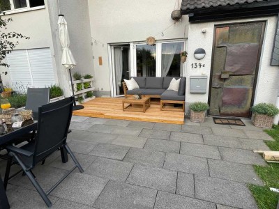 möblierte Garten Maisonette Wohnung