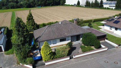 Winkelbungalow mit Ausbaureserve und XXL-Grundstück in attraktiver Feldrandlage –Senden-Witzighausen