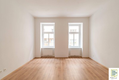 Neu saniert: Erstbezug im Karmeliterviertel, 3 Zi Altbauwohnung im EG