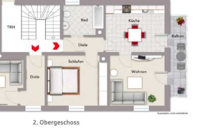 Schöne 2,5-Zimmer-Wohnung mit Balkon in Hollfeld