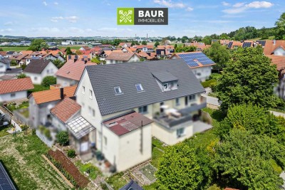 360°| Sofort bezugsfreie 3-Zimmer-Dachgeschosswohnung mit Garage und Stellplatz nahe Bad Wurzach!