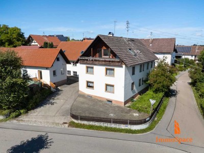 IMMOSPACE *** WOHNEN UND ARBEITEN UNTER EINEM DACH – GROßZÜGIGES ZFH MIT LAGER-/GEWERBEFLÄCHE ***
