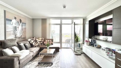Exklusive Ferienwohnung über den Dächern von Westerland mit traumhaften Weitblick und Pkw-Stellplatz