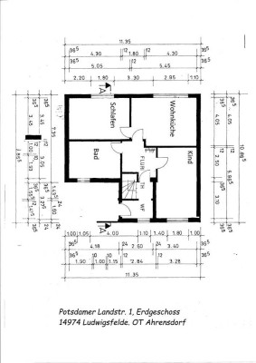 Sonnige 3-Zimmer-Hochparterre-Wohnung mit Gartennutzung und Einbauküche in Ahrensdorf