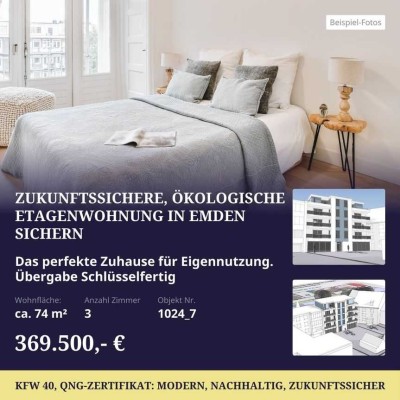 Neubau-Wohnung im  3. OG im Herzen von Emden – Top-Ausstattung,. Jetzt besichtigen und zuschlagen!