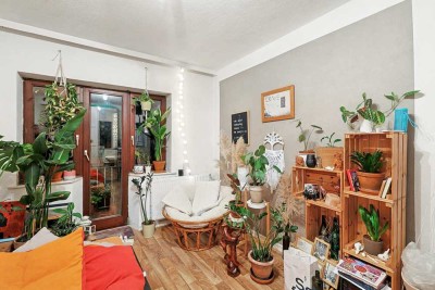 City-Pad mit Balkon: ca. 32 m² große 1-Zimmer-Wohnung mit separater Küche und Duschbad