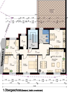 Kernsanierte energieeffiziente KfW70 große 4 ZKB- Wohnung - Erstbezug