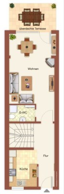 Charmantes Reihenmittelhaus mit Garten, Sauna & Kamin in Schlagsdorf